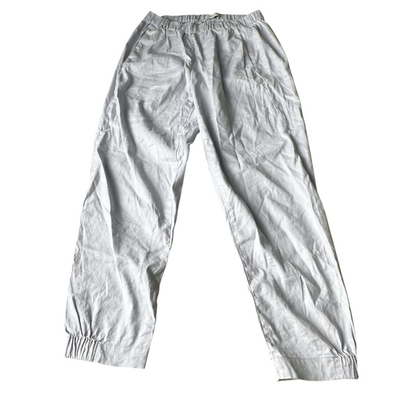 Aritzia Babaton Dexter linen pants light blue pastel ankle
Crop pockets medium - Picture 2 of 11